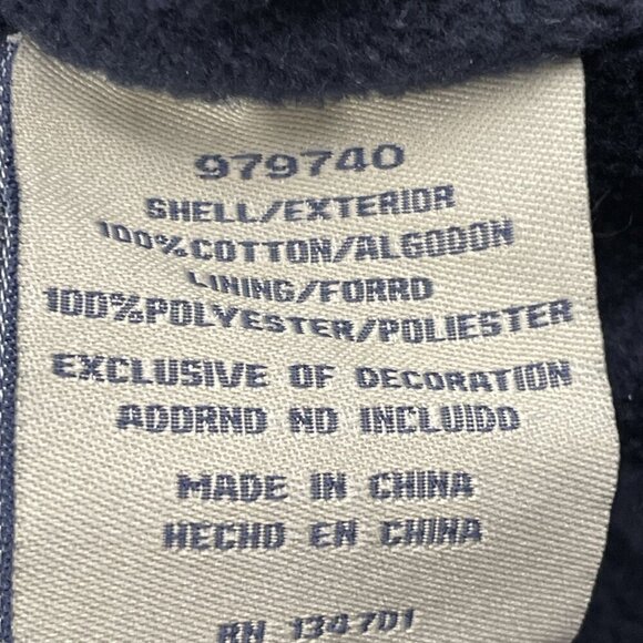 Boston Traders Flannel Shirt Jacket Men’s 2XL Button Up Fleece Lined Check Blue - Picture 7 of 9